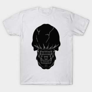 Black Xenomorph Skull T-Shirt